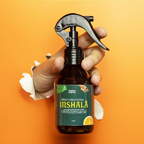 Spray Vibracional Com Óleos Essenciais Prosperidade e Efeito Energizante 120ml (Grande)