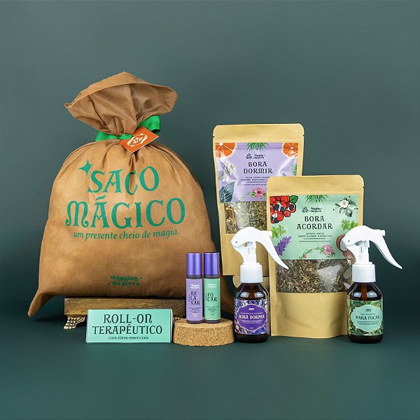 Kit Presente Ritual Dia e Noite G (Chás, Sprays e Rollons Terapêuticos)