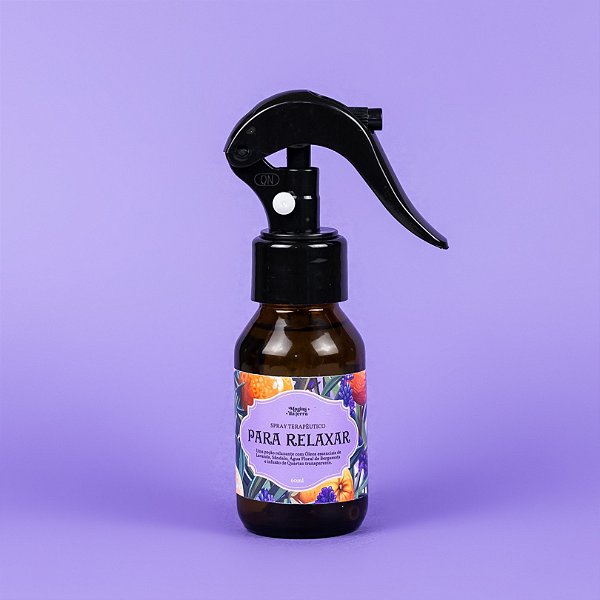 Spray Terapêutico Para Relaxar Com Óleos Essenciais 60ml (Pocket)