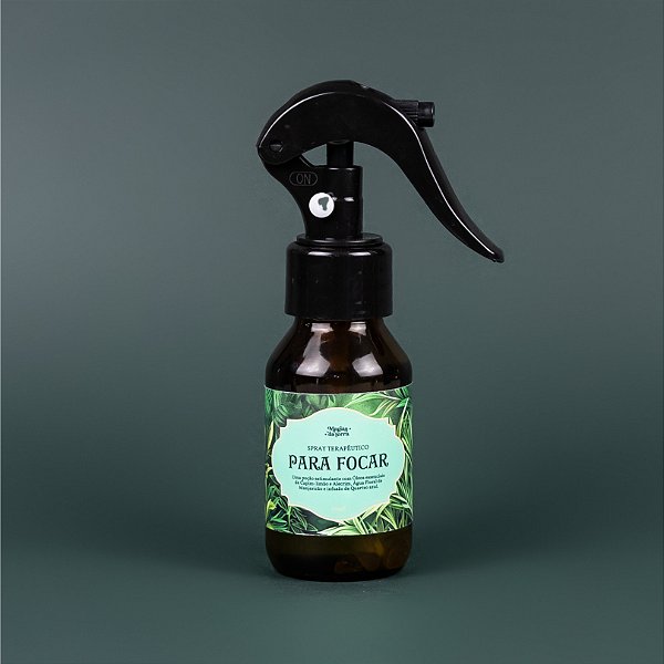 Spray Terapêutico Para Focar Com Óleos Essenciais 60ml (Pocket)