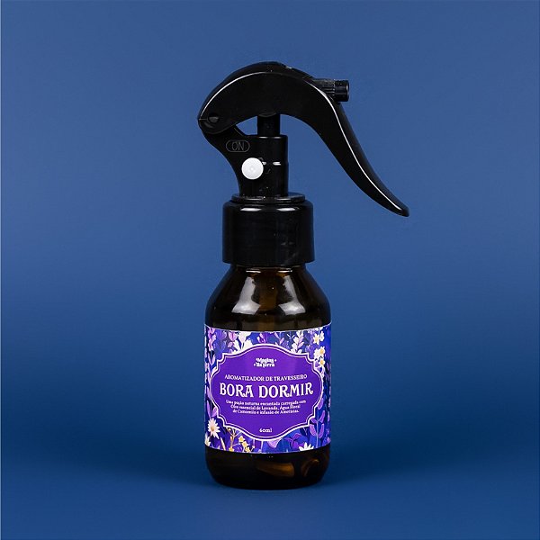 Spray Terapêutico Aromatizador de Travesseiro Para Dormir Com Óleos Essenciais 60ml (Pocket)