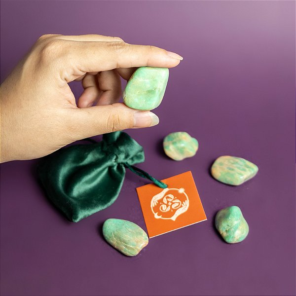 Amazonita Pedra Rolada (Cristal Para Traumas e Desilusões Amorosas)