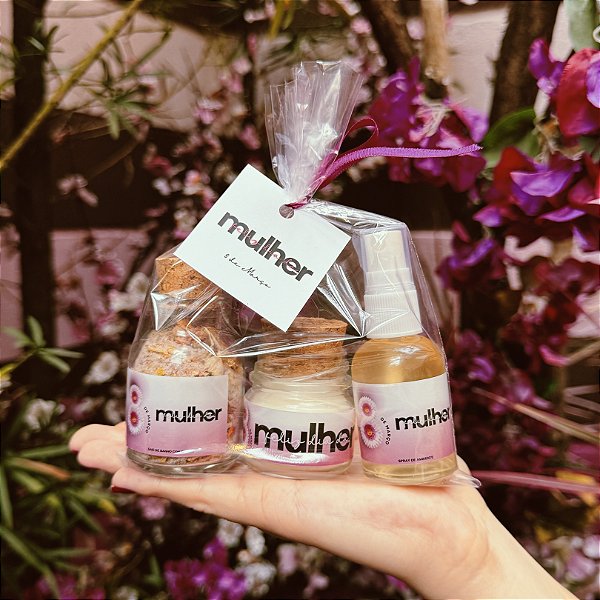 Kit Spa Completo Dia das Mulheres Lembrancinha Montado (Delicadeza Feminina)