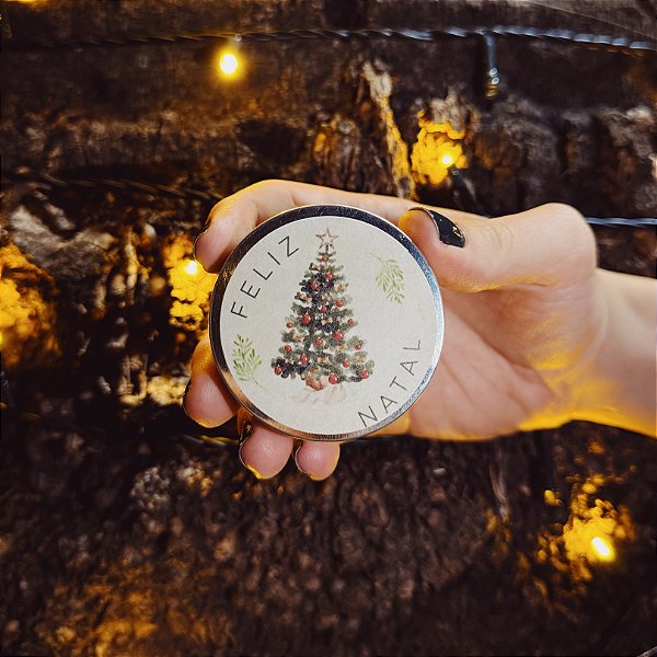 Kit 10 Mini Velas Aromáticas Lembrancinha de Natal 20g (Natal da Sorte)