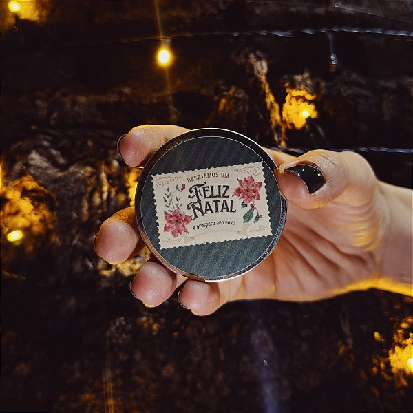 Kit 10 Mini Velas Aromáticas Lembrancinha de Natal 20g (Natal Florido)