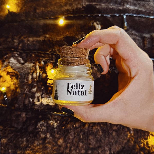 Kit 10 Mini Velas Aromáticas Lembrancinha de Natal 40g (Natal Próspero)