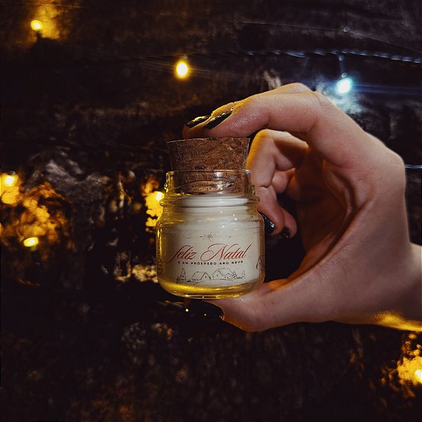 Kit 10 Mini Velas Aromáticas Lembrancinha de Natal 40g (Natal Clássico)