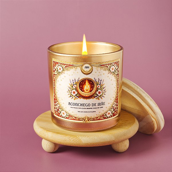Vela Aromática Aconchego de Mãe Aroma Orquídea 180g (Presente Dia das Mães)