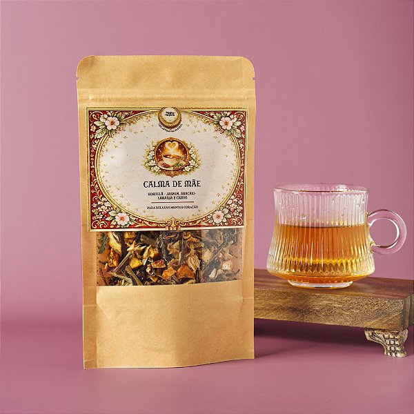 Chá Infusão Artesanal Calma De Mãe 40g Refil (Presente dia das Mães)