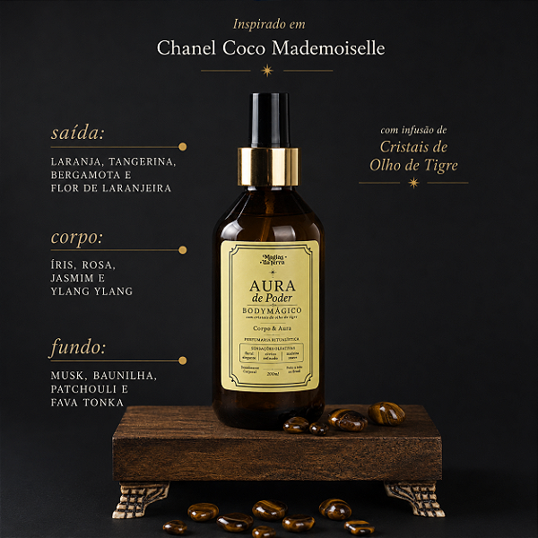 Body Splash Aura de Poder Com Cristais 200ml
