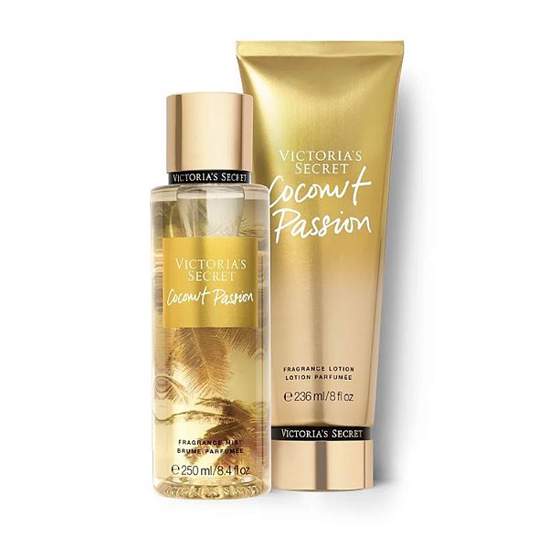 Kit Body Splah + Creme Hidratante Coconut Passion Victoria's Secret 236ml+250ml