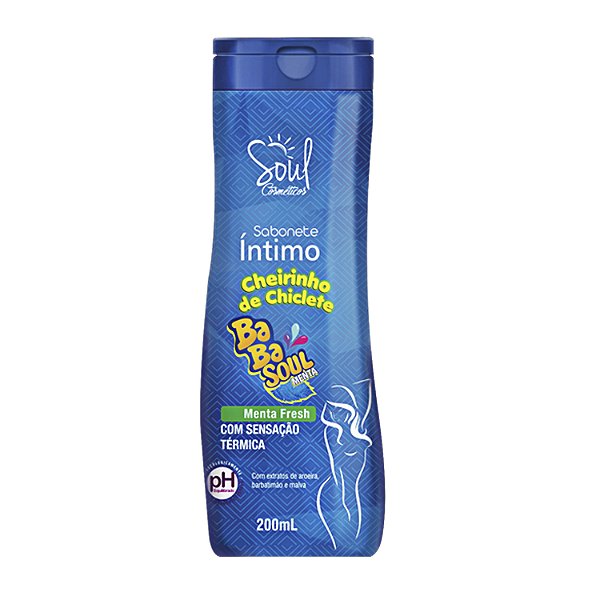 Sabonete Íntimo Babasoul Cheirinho de Menta 200ml