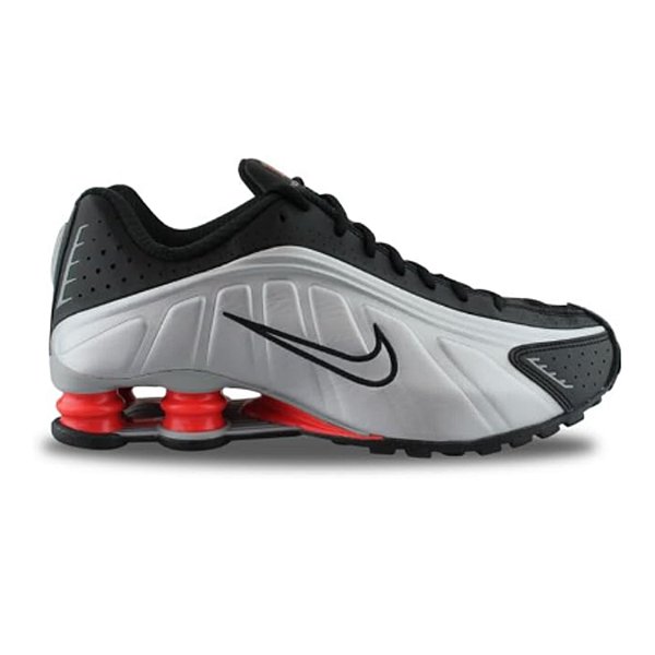 Tênis Nike Shox R4 Black Red Metallic Silver | Masculino