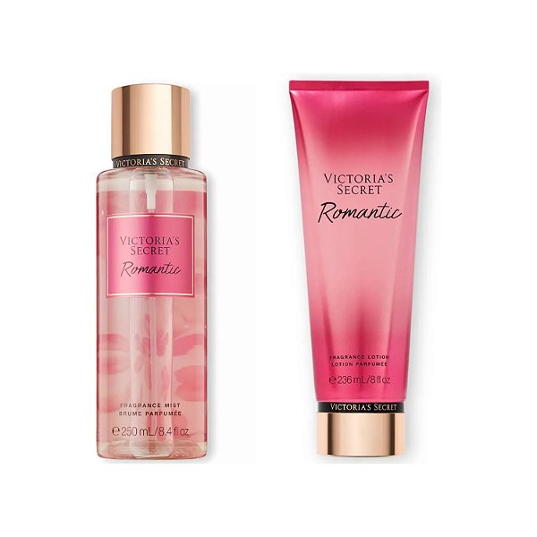 Combo victorias Secret Romantic Body Splash + Creme Hidratante Original 486ml