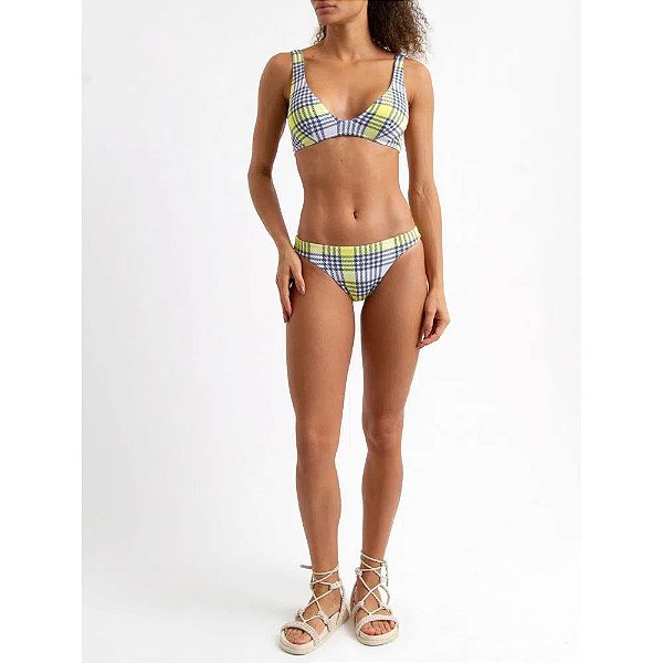 BIQUÍNI JACKIE TARTAN AMARELO