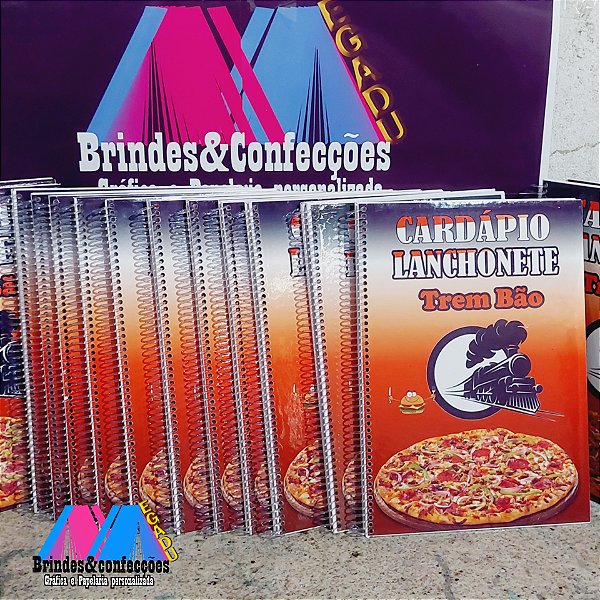 Cardápio personalizado mod livreto