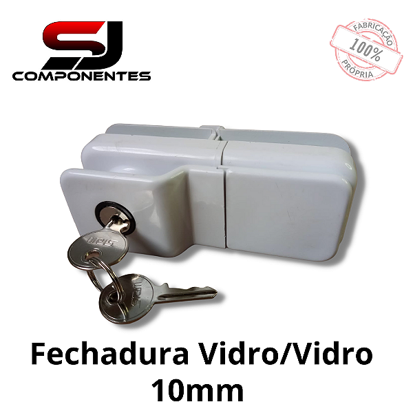 FECHADURA VIDRO/VIDRO 10MM