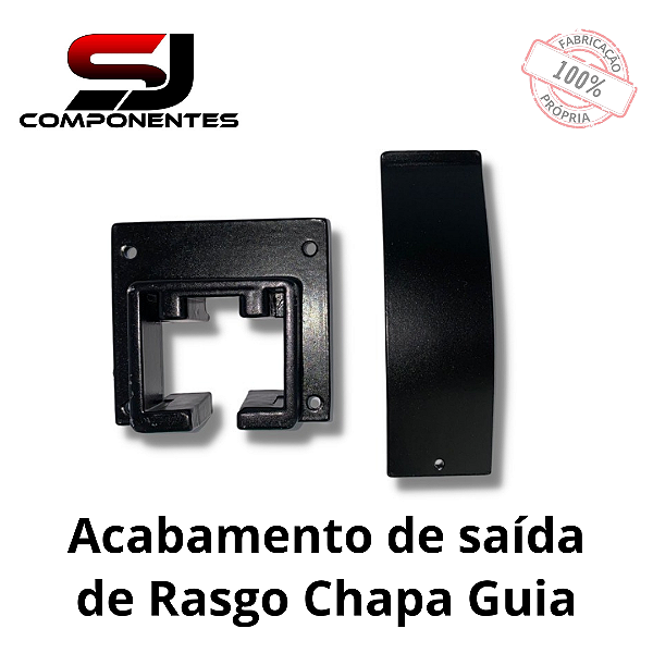 KIT SAÍDA DE ALUMÍNIO PRETO
