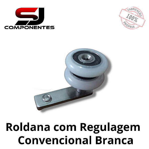 ROLDANA DE REGULAGEM BRANCA CONVÊNCIONAL