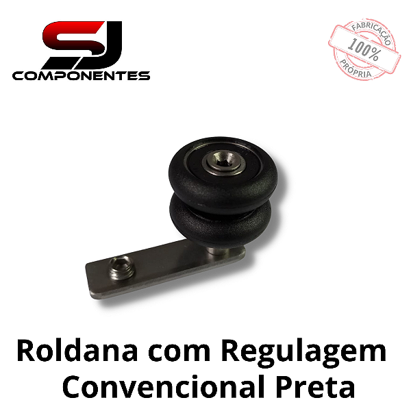 ROLDANA DE REGULAGEM PRETA CONVÊNCIONAL