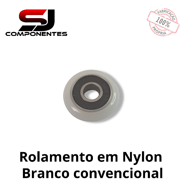 ROLAMENTO ROLDANAS CONVÊNCIONAL BRANCO