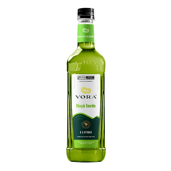 Xarope Premium Vora Maçã Verde P/ Drinks E Soda Italiana 1l
