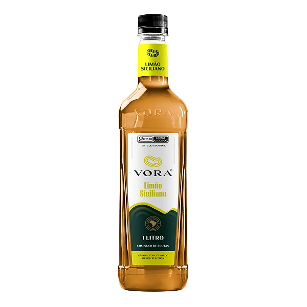 Xarope Premium Vora Limão Siciliano P/ Drinks E Soda Italiana 1l