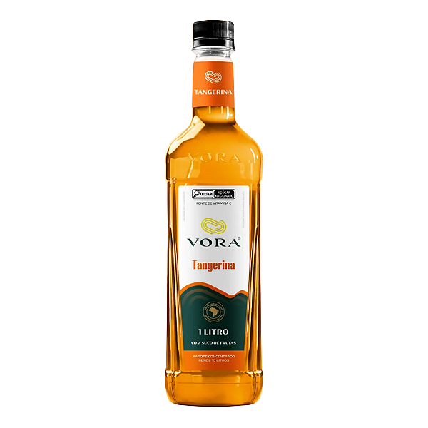Xarope Premium Vora Tangerina P/ Drinks E Soda Italiana 1l