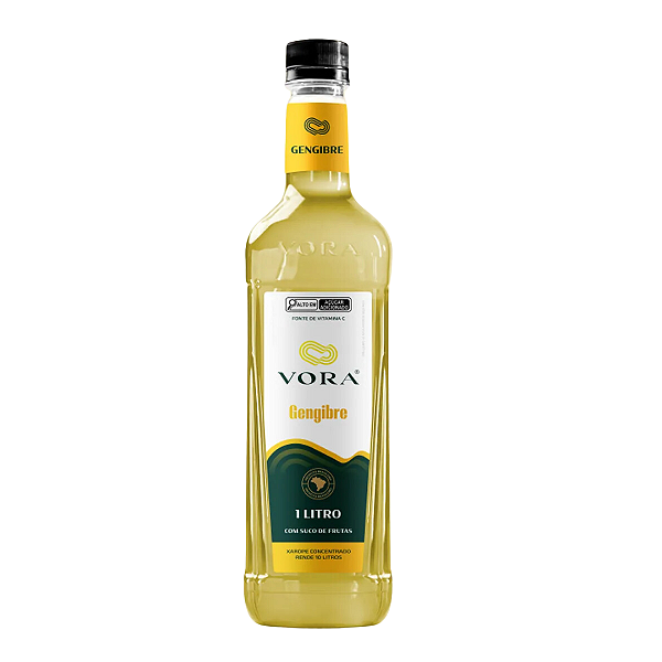 Xarope Premium Vora Gengibre P/ Drinks E Soda Italiana 1l
