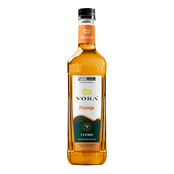 Xarope Premium Vora Pessego  P/ Drinks E Soda Italiana 1l