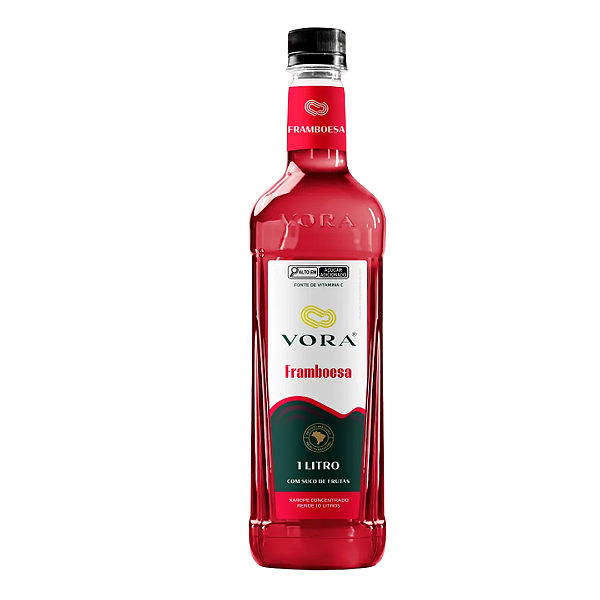 Xarope Premium Vora Framboesa P/ Drinks E Soda Italiana 1l