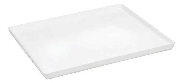 VEM 1201 PRATO SQUARE 27X27CM POLI BRANCO