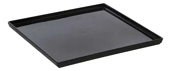 VEM 1202 PRATO SQUARE 27X27CM POLI PRETO