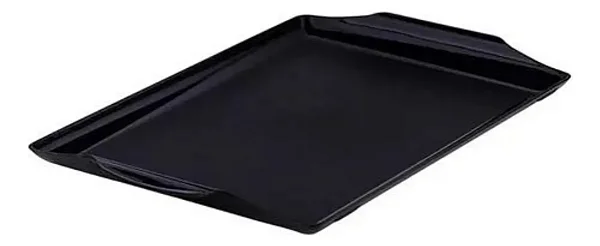 VEM 335 BANDEJA SQUARE COFFEE 34X23CM PP PRETO