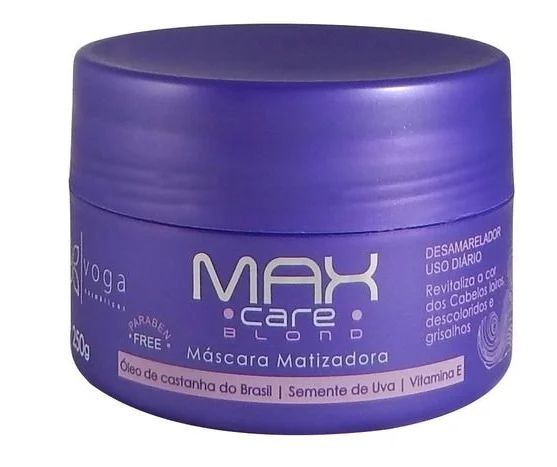 Máscara Matizadora Desamareladora 240g | Max Care Blond