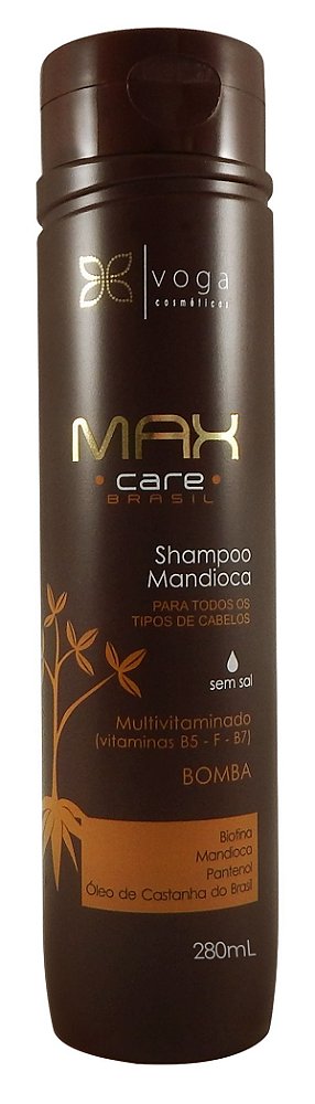 Shampoo Mandioca 280ml | Max Care Brasil