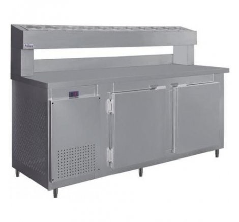 Balcão de Serviço Condimentador RF-049 Capacidade de 860Litros Sem Cubas Frilux