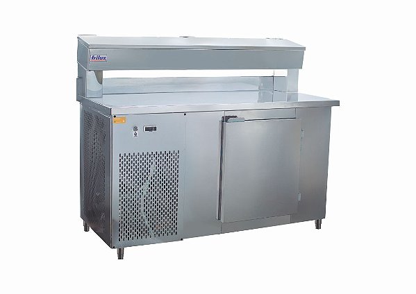 Balcão de Serviço Condimentador RF-045 Capacidade de 720Litros Sem Cubas Frilux