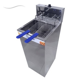 Fritadeira Industrial Agua E Oleo 18 Litros Com 2 Cestos