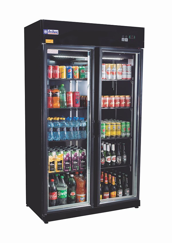 Expositor Vertical 2 Portas Visacooler para Bebidas 700 Litros