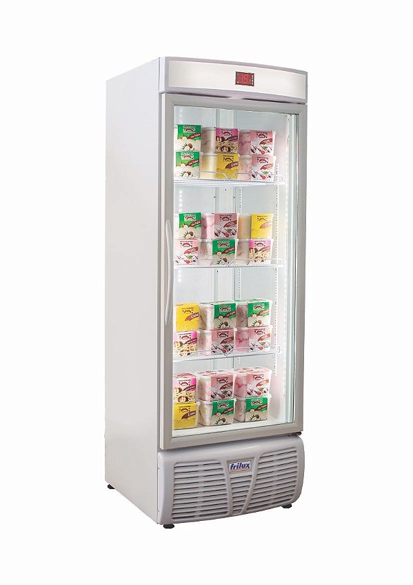 Conservador Vertical Ar Forcado 570 Litros Porta de Vidro Aquecida RF - 005 F Frilux