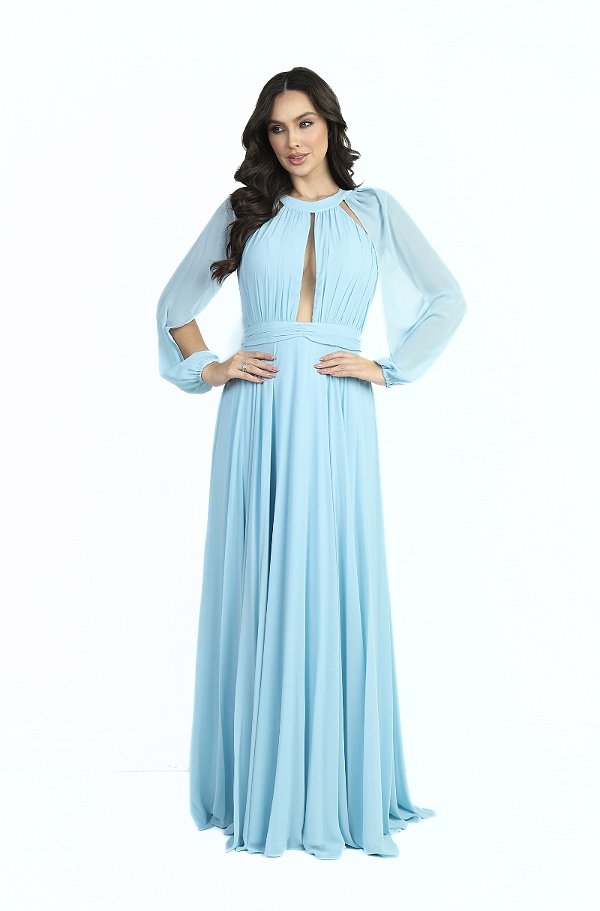 Vestido Adana azul serenity