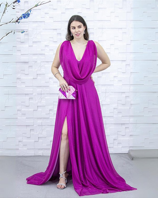 Vestido Havana rosa fúcsia