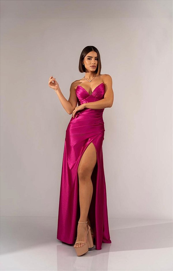 Vestido Meredity fucsia