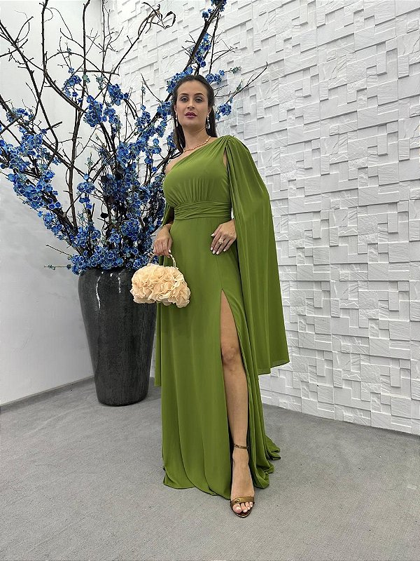 Vestido Pitsburgo verde oliva