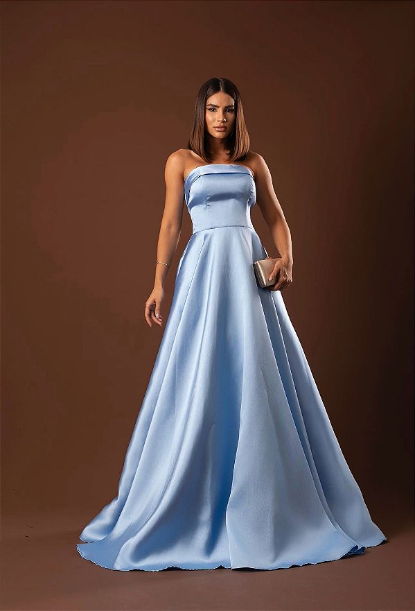 Vestido Maya azul serenity