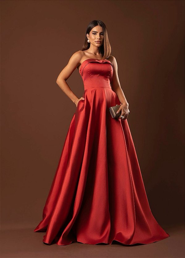 Vestido Maya terracota