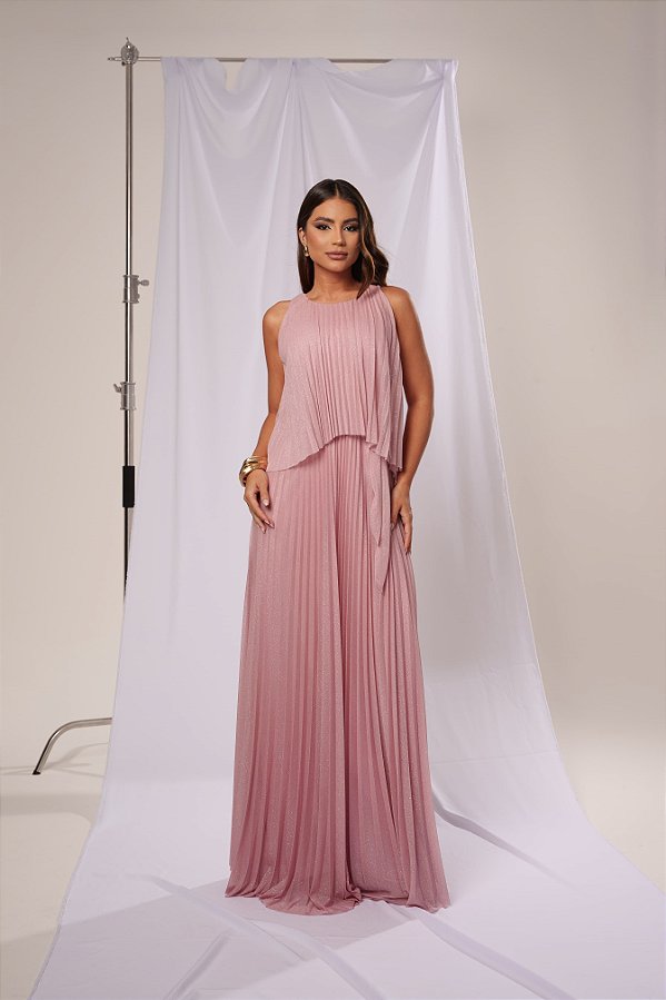 Vestido Audrey Rose com Brilho + Clutch Brinde