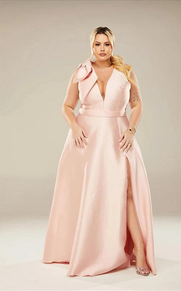 Vestido Belinda Rose + Clutch Brinde