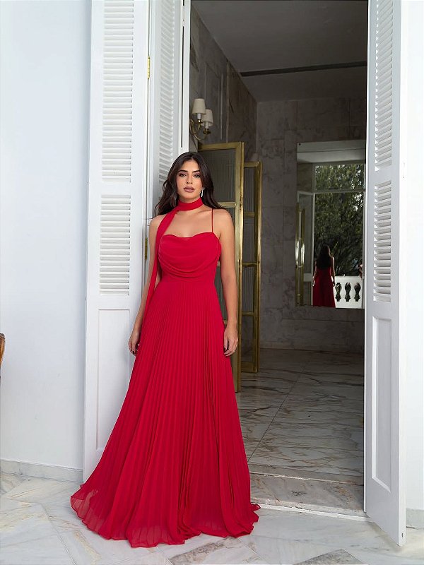 Vestido Marjorie vermelho